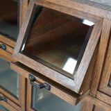Meuble de mercerie ancien en chêne allemand, années 1920/30
