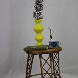 Rattan side table
