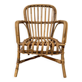 Children's rattan armchair