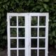 Oak window H96,8xL80,5cm old small tiles