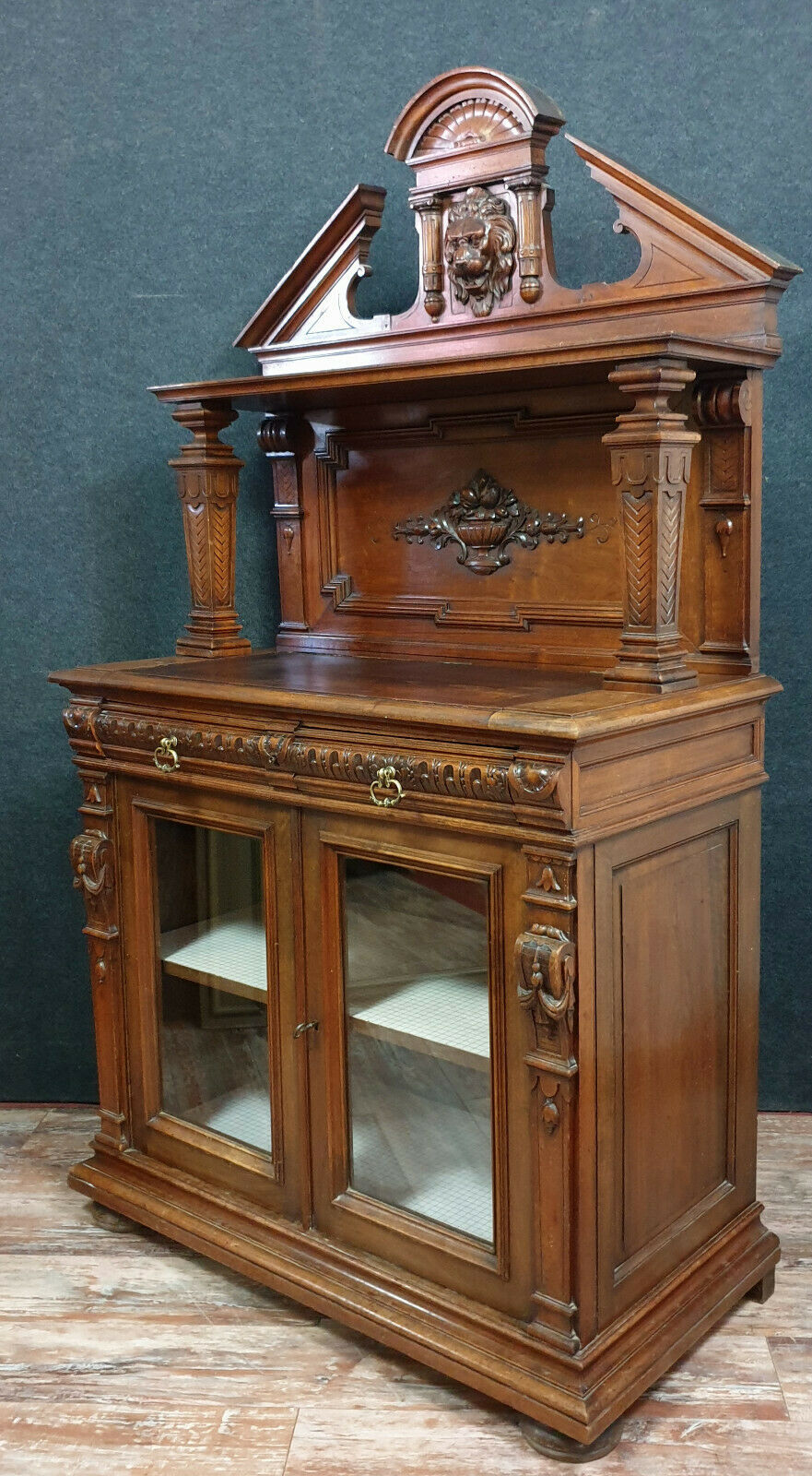 Renaissance mass walnut hunting lodge library