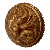 Antique furniture handle in chiseled solid bronze
