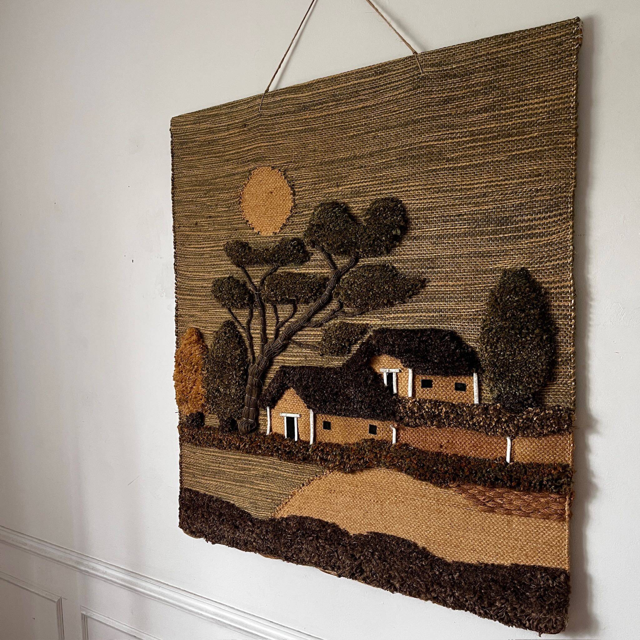 Vintage landscape tapestry
