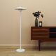 White metal floor lamp, Danish Modern, 1970s