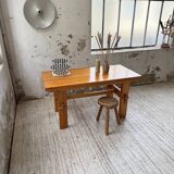 Farmhouse table, mountain furniture from the 50s