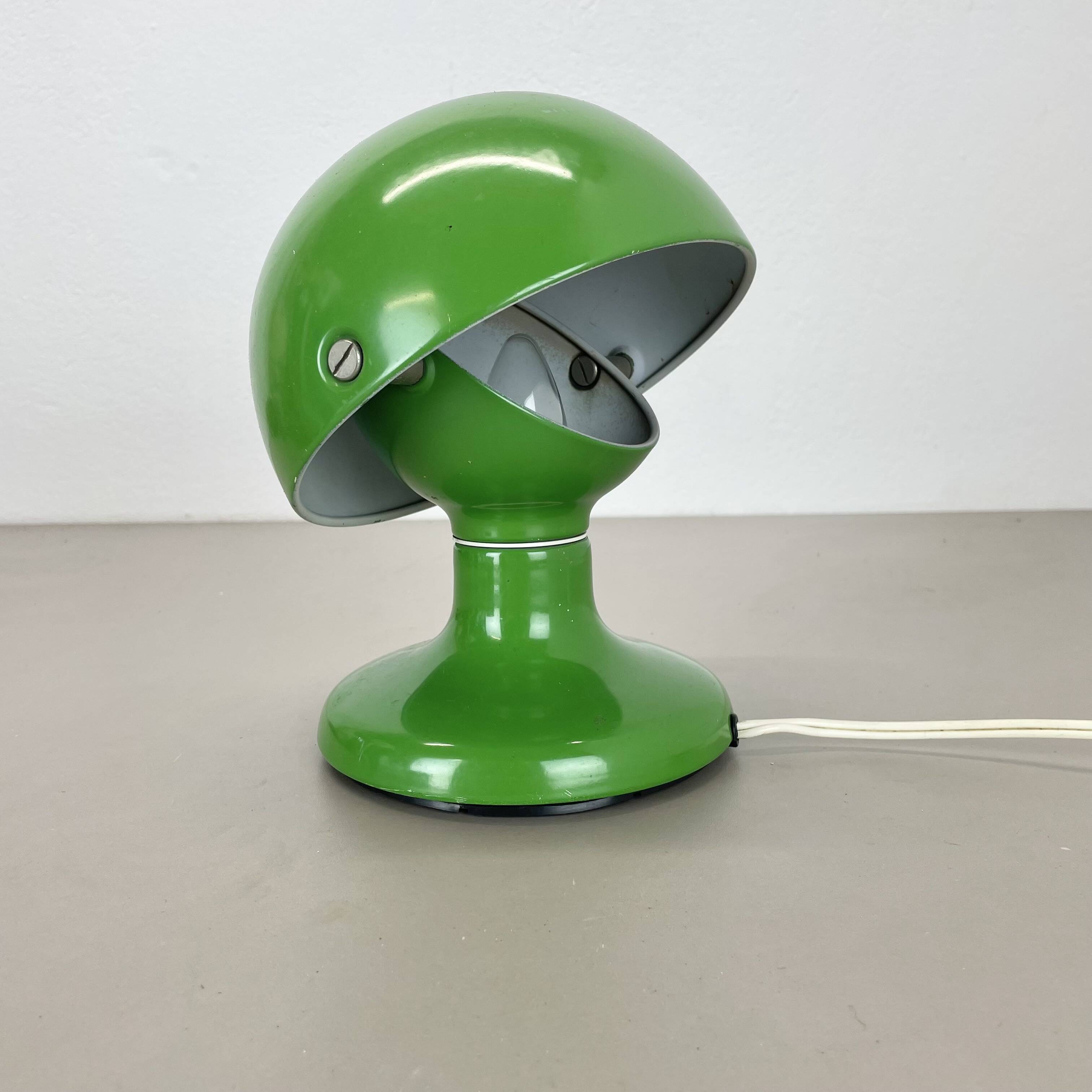 rare green model "Junker" Table Lamp by Afra & Tobia Scarpa for Flos, Italy