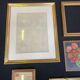 Set of 10 gilded wood or vintage resin frames
