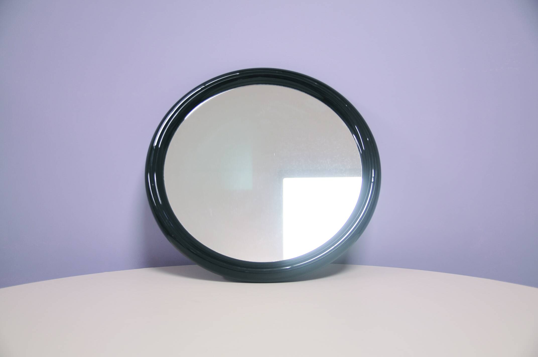 miroir rond noir vintage Tiger