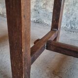 Set of 4 brutalist straw chairs