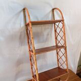 Rattan shelf