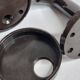 Set of 4 vintage 70s wall hooks, 10 cm