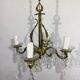 Chandelier With 4 Lights Bronze And Tassels