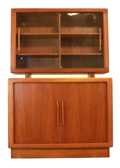 Vintage Danish design Dyrlund two-piece cabinet