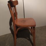 Old wooden bistro chair