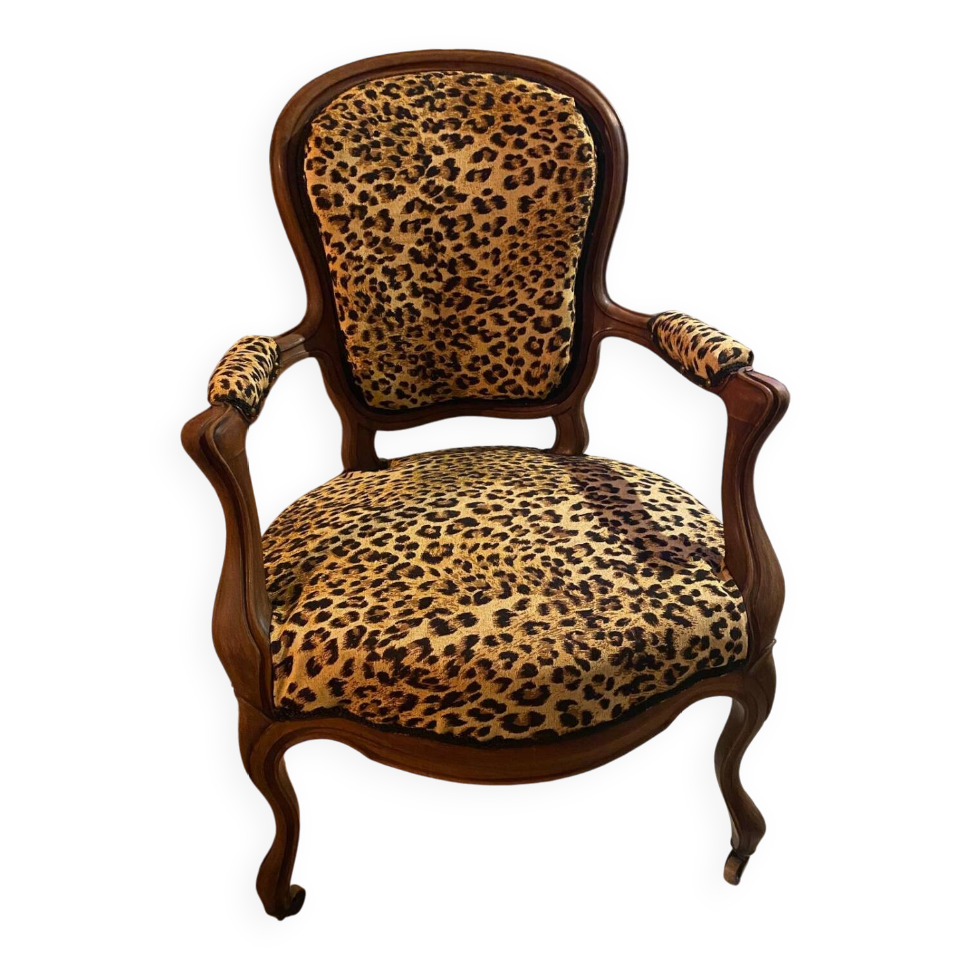 Louis Philippe period Leopard armchair