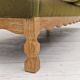 1970s, Danish vintage 3 seater, green fabric, oak wood, original condition.