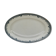 Oval dish in Earthenware of Saint Amand model turgot Iron Earth diam 35.5 cm