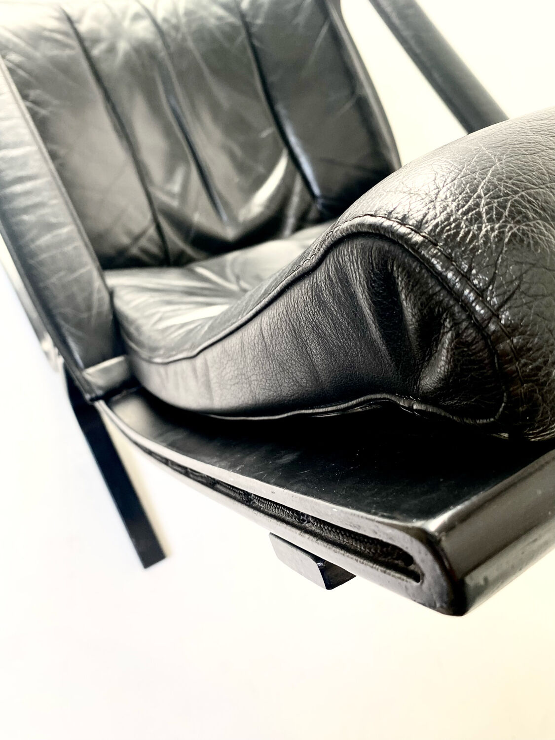 Leather armchair  model "siesta" by ingmar relling