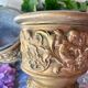 Pair of caches pots in brass repelled nineteenth century
