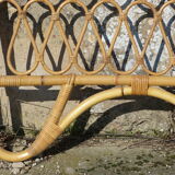 Pair of rattan headboards
