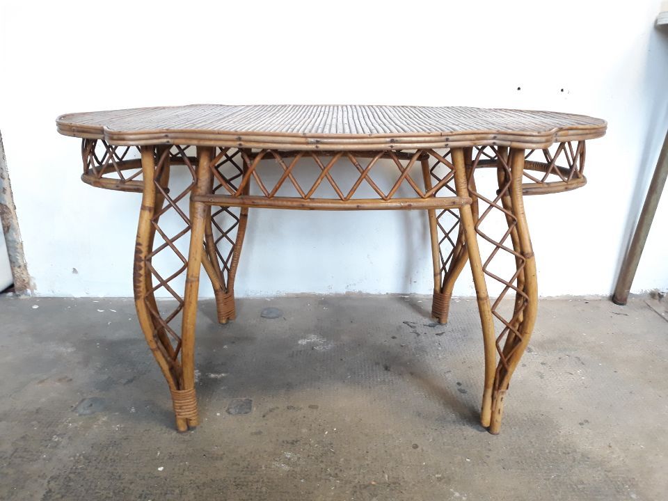 Rattan coffee table