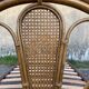 Single rattan and peacock cane bed