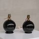 Pair of French Mid-Century Ceramic Petite Table Lamps