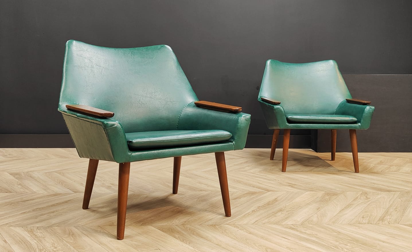 Two mid century armchairs 60