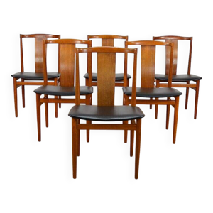 6 chaises danoises 1960