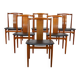 6 Chaises danoises 1960 en teck de Henning Sorensen