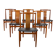 6 Chaises danoises 1960 en teck de Henning Sorensen