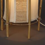 Lampadaire en bambou de Louis Sognot, années 1950