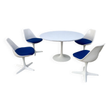 Maurice Burke table and 4 chairs for Arkana 1967