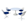 Table et 4 chaises Maurice Burke pour Arkana 1967