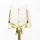 Table lamp by Carl Fagerlund for Orrefors, Murano glass leaves, 1960s