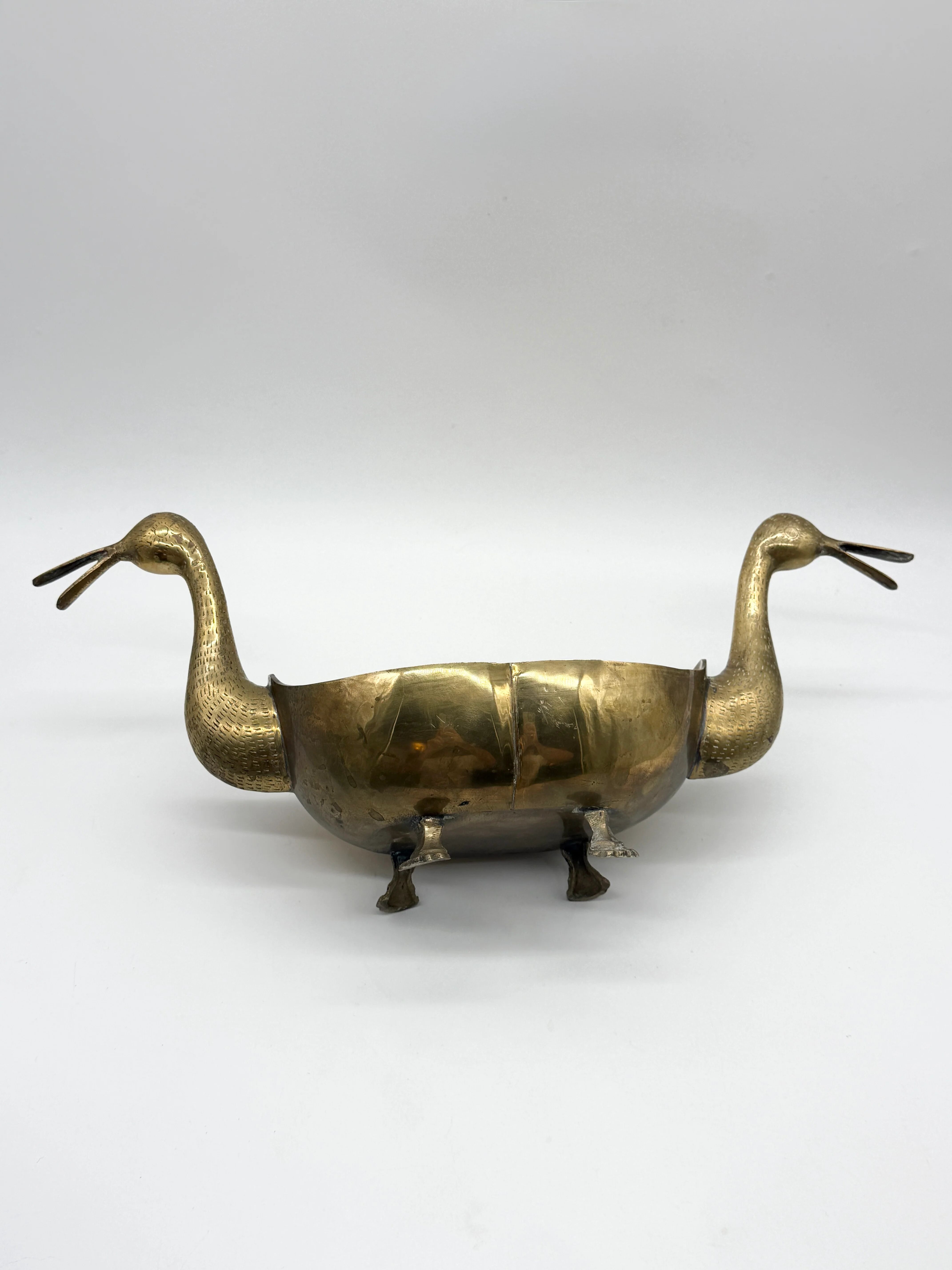 Table centre "ducks" in brass – circa 1950s