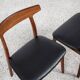 Midcentury Danish set of 6 dining chairs in rosewood by Henning Kjaernulf for Bruno Hansen 1960s