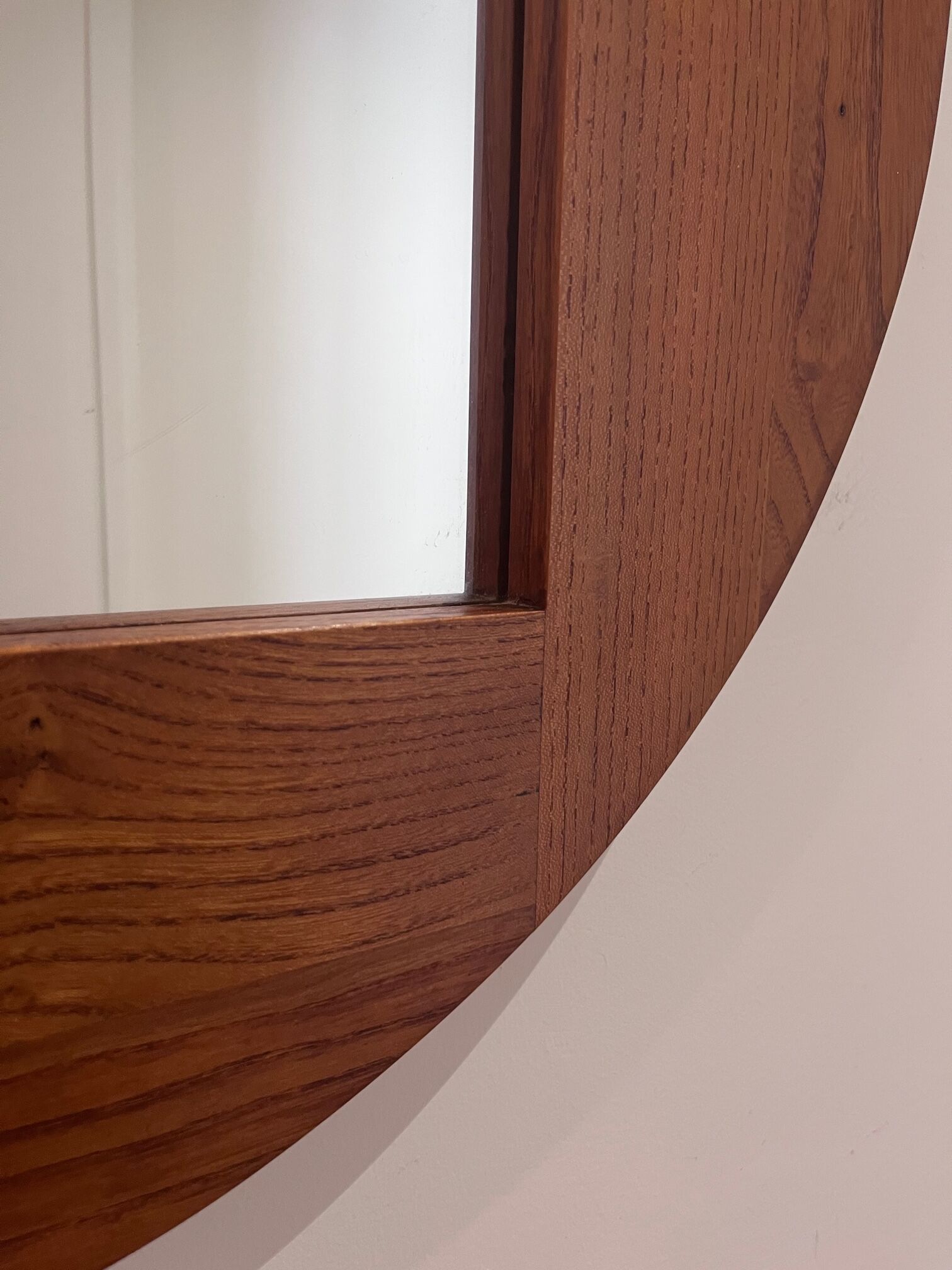 Solid elm mirror 70s