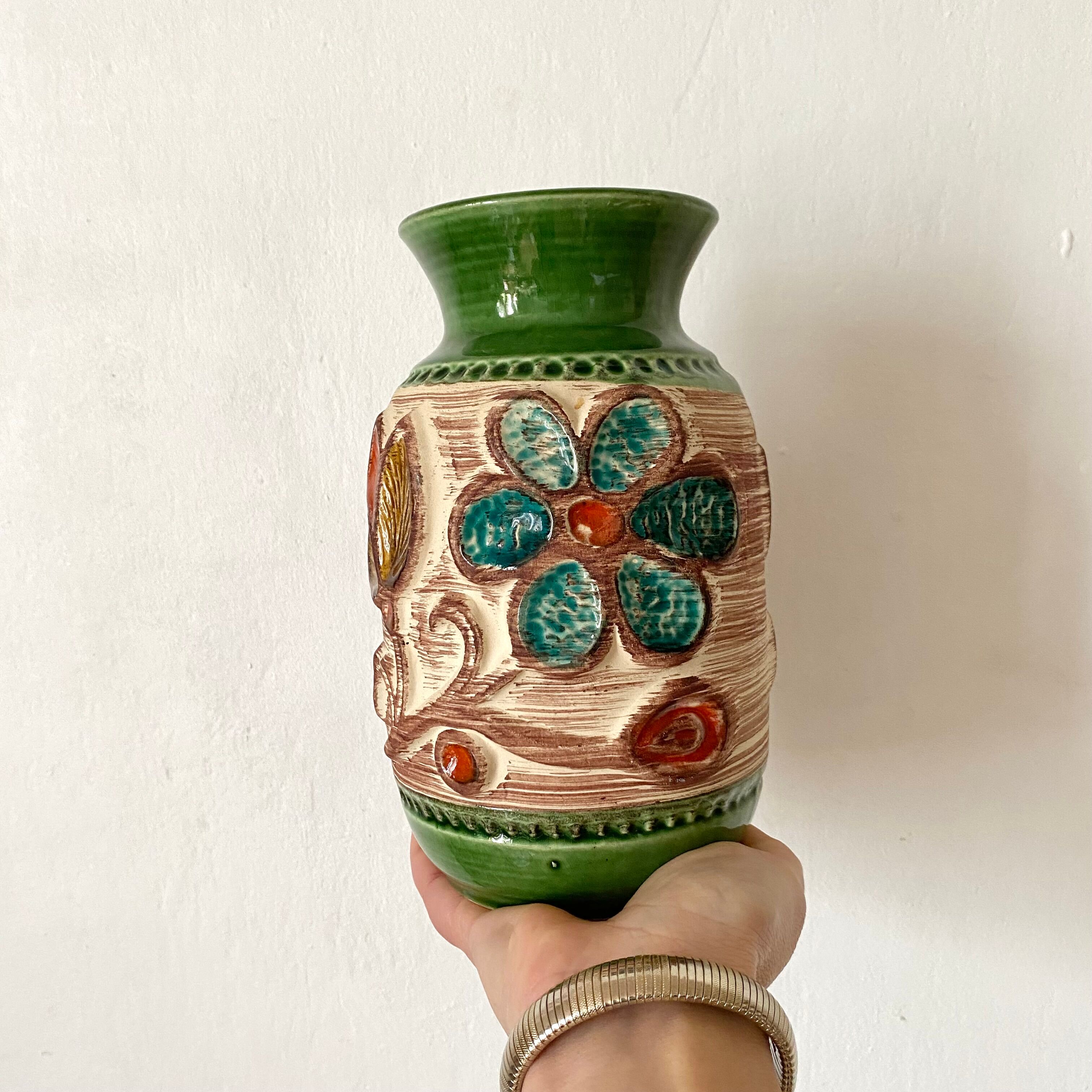 Vintage West Germany ceramic vase