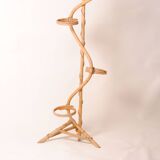3-tier plant stand, natural rattan wicker, handmade