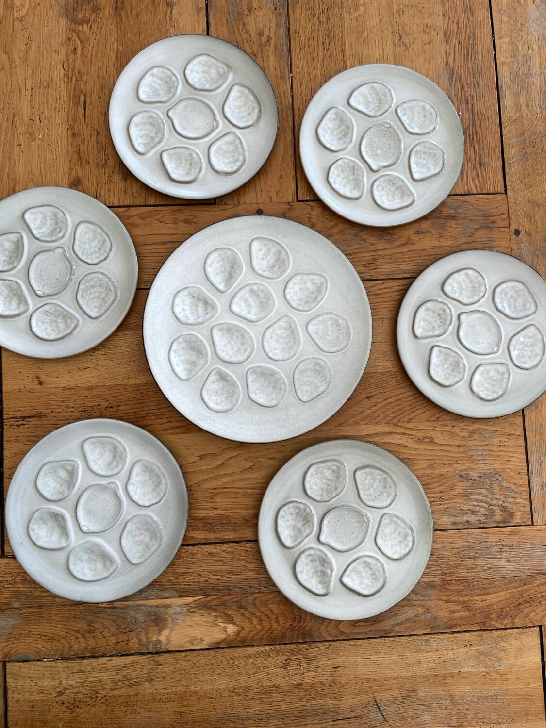 Niderviller oyster service in glazed stoneware