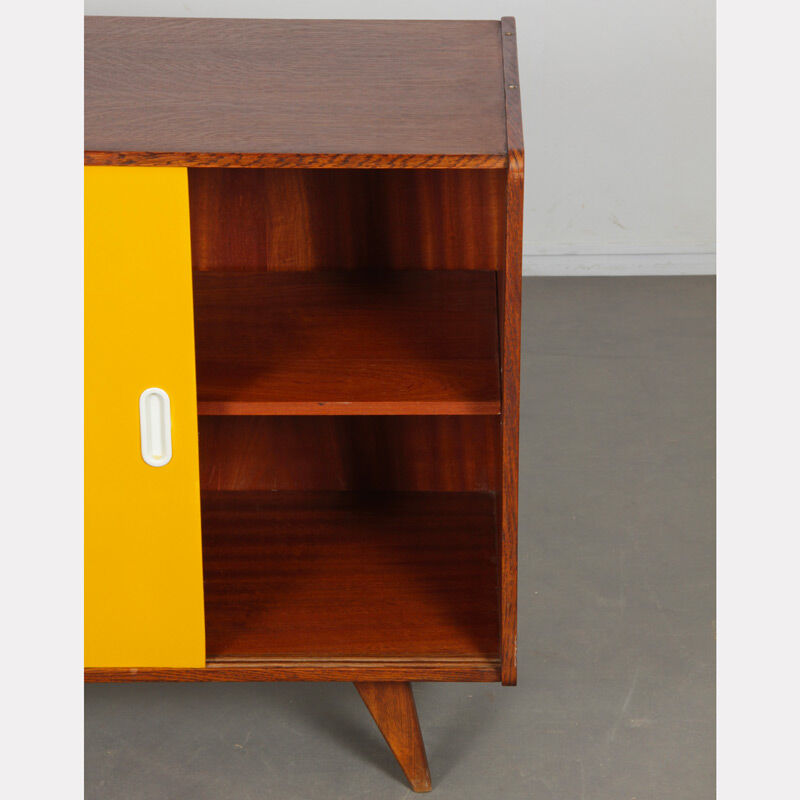 Yellow and white chest of drawers by Jiri Jiroutek, model U-452, 1960