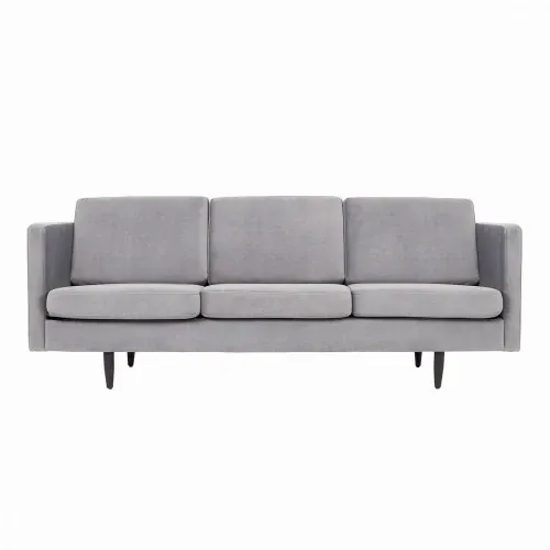 Alta sofa silver velour, Scandinavian design