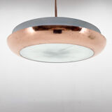 Bauhaus / Functionalist Copper Chandelier Ufo, 1930s, Restored