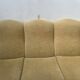 Louis XV style three-seater wingback sofa in patinated beech, 20th century