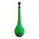 Italian carafe Empoli in iridescent green with diamond pattern.