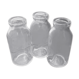 Lot de 3 flacons en verre