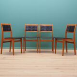 Set of four beech chairs, Danish design, 1970s, production: Denmark