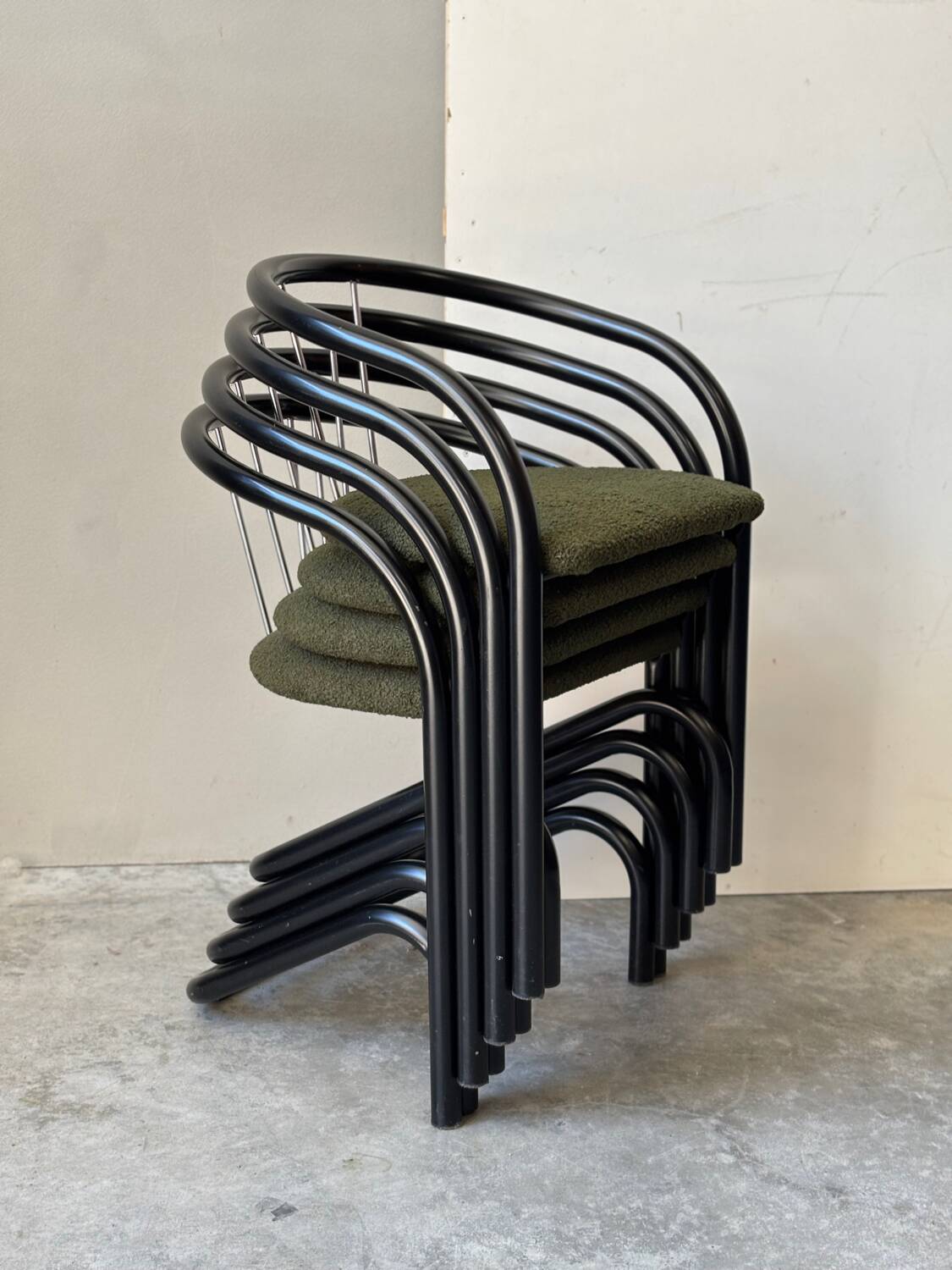 Set of 4 chairs by XCOL, Denmark 1980