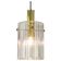 Large hanging lantern-shaped lamp with a cylindrical glass shade by Limburg, Germany, 1960s.